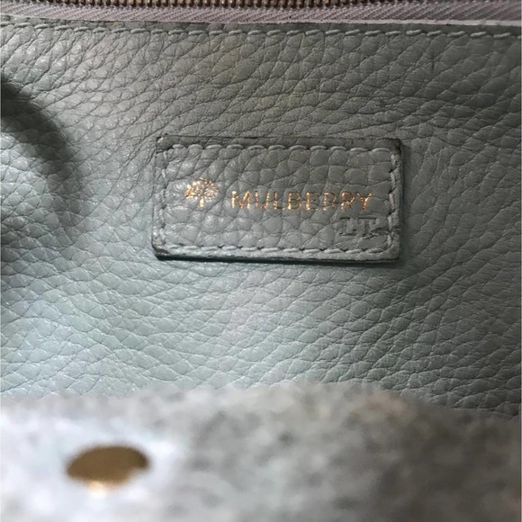 Mulberry Light Blue Leather Satchel - Picture 9 of 9